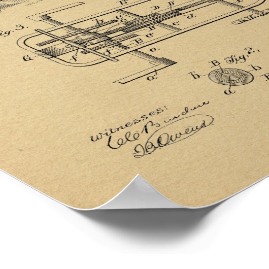 1894 brochure met wieltjes, kunst met wieltjes poster (Hoek)