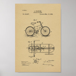 1894 brochure met wieltjes, kunst met wieltjes poster