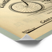 1894 Centraal fietsenwiel en kunstwerk Poster (Hoek)