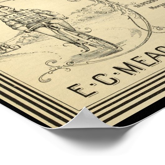 1894  demon-fiets en kunstafdrukken poster (Hoek)