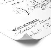 1894 Elliptical Gear Bicycle Design Patent Print (Hoek)