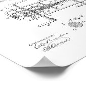 1894 fietsenbordpapier afdrukken Aanpassen Poster (Hoek)