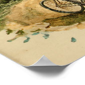 1894 fietsenpad, kleurenafdrukken en kunstafdrukk poster (Hoek)