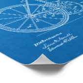 1894 Fietsontwerp voor tandwielaandrijving Kunstaf Poster (Hoek)