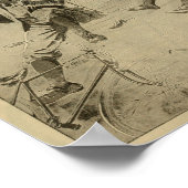 1894 Gentleman-fiets en kunstdrukken Poster (Hoek)