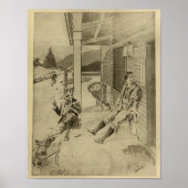 1894 Gentleman-fiets en kunstdrukken Poster (Voorkant)