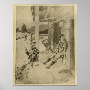 1894  Gentleman-fiets en kunstdrukken Poster