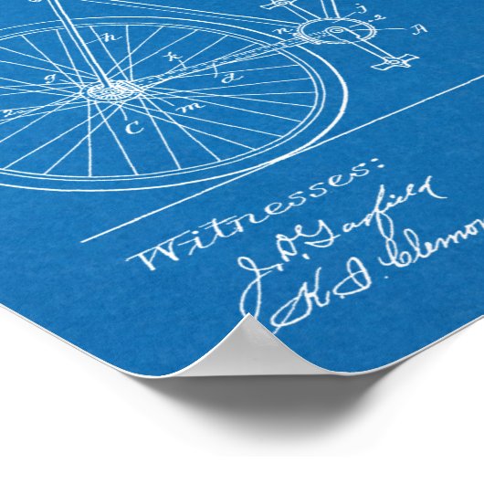 1894 Kettingloze diskettestation - Fietspatroon af Poster (Hoek)