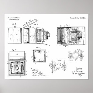 1894 Kunsttekenafdrukken voor vouwcamera Poster