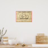 1894 League Chainless Safeties Bicycle Poster (Keuken)