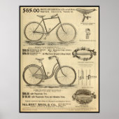 1894 Majestic Light Roadster Bicycle en Art Poster (Voorkant)