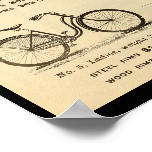 1894 Majestic Light Roadsters Bicycle en Poster (Hoek)