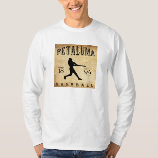 1894 Petaluma California Baseball T-shirt (Voorkant)