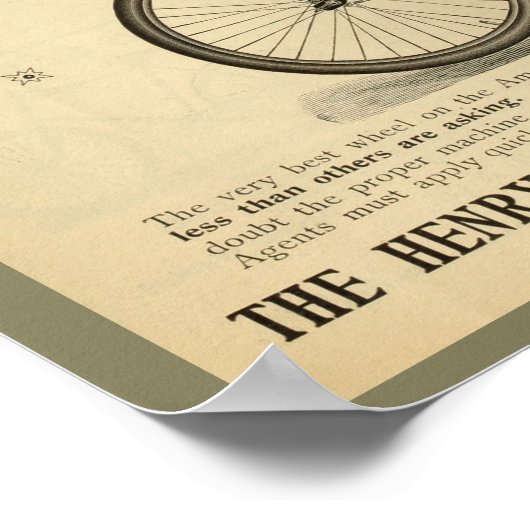 1894 Phantom A-fietser en Poster voor kunst (Hoek)