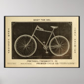 1894 Premier Cycle Co. Bicycle & Art Poster (Voorkant)