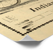 1894 Waverly Indiana Poster voor fietsen en kunst (Hoek)