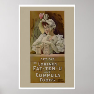 1895 “Aankomen” Vintage Stijl Victoriaanse Reclame Poster