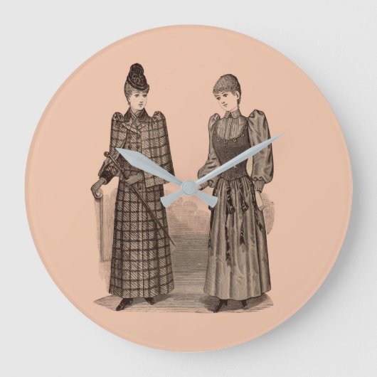1895 Afdrukdamesjas en -jurk Grote Klok (Voorkant)