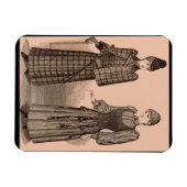 1895 Afdrukdamesjas en -jurk Magneet (Horizontaal)