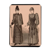 1895 Afdrukdamesjas en -jurk Magneet (Verticaal)