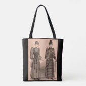 1895 Afdrukdamesjas en -jurk Tote Bag (Achterkant)
