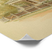  1895 artistieke verfkleurenafdrukken in huis poster (Hoek)