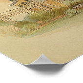  1895 artistieke verfkleurenafdrukken in huis poster (Hoek)