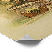  1895 artistieke verfkleurenafdrukken in huis poster (Hoek)