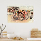 1895 Bicycle Race Reprint 36 x 24 Poster (Keuken)