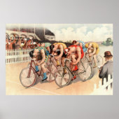 1895 Bicycle Race Reprint 36 x 24 Poster (Voorkant)