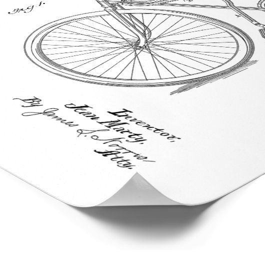 1895  brochure met fietspatroon poster (Hoek)