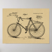 1895  brochure over fietspatroon — Kunstafdrukken Poster (Voorkant)