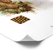  1895 champignons, bruin Pet, afdrukken Poster (Hoek)