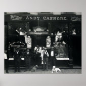 1895 CHICAGO SALOON & BILLIARD PARLOR POSTER (Voorkant)