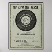 1895  fietsenmagazijn en kunstwerk Poster (Voorkant)