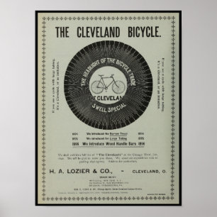 1895 fietsenmagazijn en kunstwerk Poster