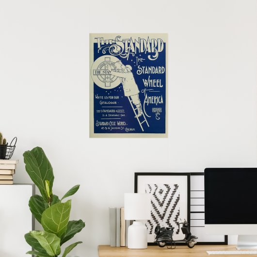 1895  fietsenmagazijn en kunstwerk Poster (Thuiskantoor)