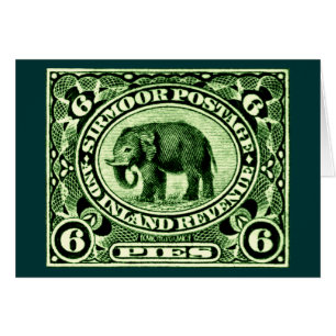 1895 Indiase prinselijke Staten olifant