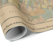 1895 Kaart van de parochie van East Baton Rouge, L Cadeaupapier (Rol Hoek)