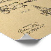 1895 Kunstafdrukken zonder wirwar van fietsen Poster (Hoek)