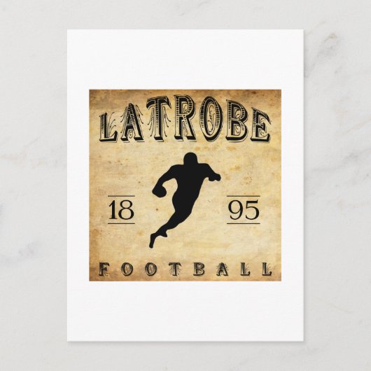 1895 Latrobe Pennsylvania Football Briefkaart (Voorkant)