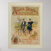 1895 Monboogfietsen en kunstdrukken Poster (Voorkant)