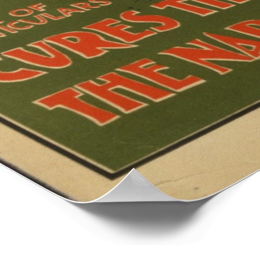 1895 Narcoti-remedie Poster (Hoek)