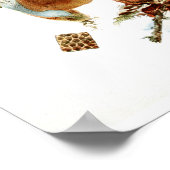  1895 Paddenstoelen Geel rood afdrukken Poster (Hoek)