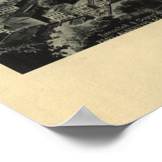 1895 Providence, RI Birds Eye Uitzicht Panoramic M Poster (Hoek)