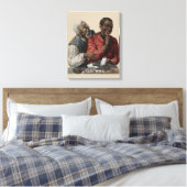 1895 sigaar Ad Afro-Amerikaans Canvas Afdruk (Insitu (Slaapkamer))