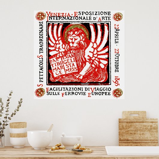 1895 Venetië Art Poster (Keuken)