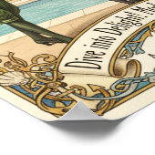 1895 Vintage Oceanic Chic Swimwear Advertising Poster (Hoek)