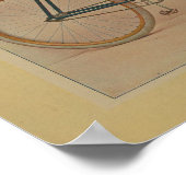 1896  blauw fietsenmagazijn en kunstdrukken poster (Hoek)