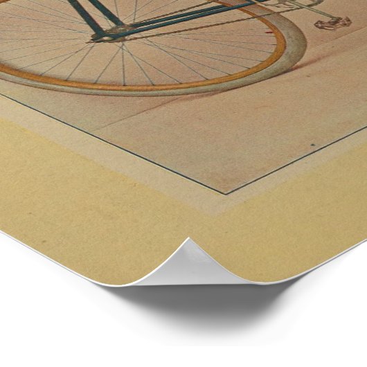 1896  blauw fietsenmagazijn en kunstdrukken poster (Hoek)